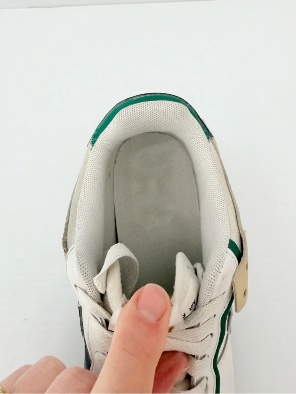 Nike Air Force 1 Shadow Women's Sneakers - White/Malachite/Sesame - 8